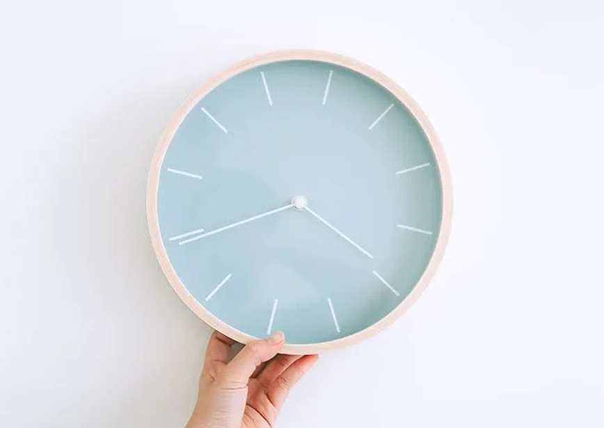 Lightblue wall clock